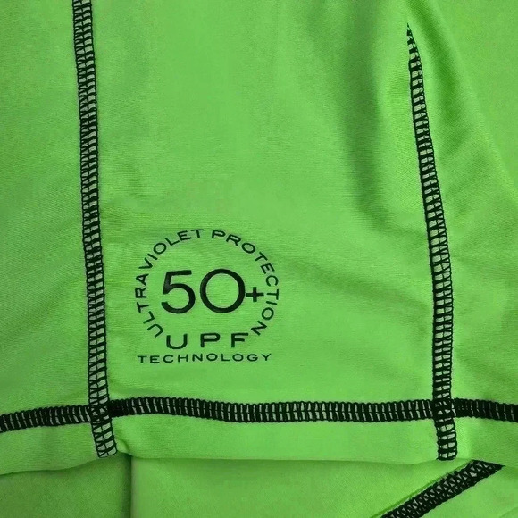 NWOT Maui And Sons Rash guard Men SPF 50+ Swim shirt green # MRG 1610 XL - Picture 5 of 7
